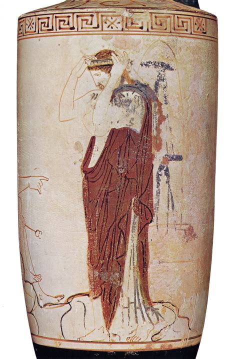 hermes white ground lekythos